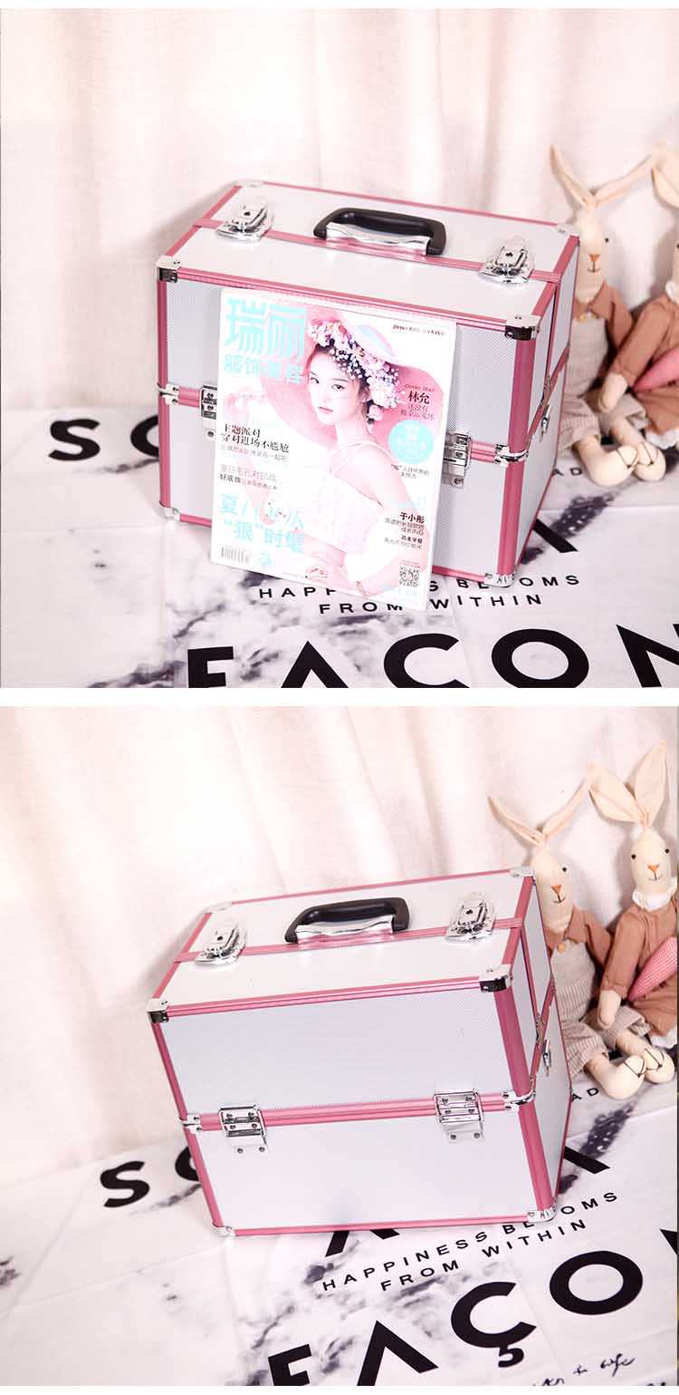 迪阿伦 多层化妆箱包 手提美容美甲箱 纹绣师化妆师工具箱