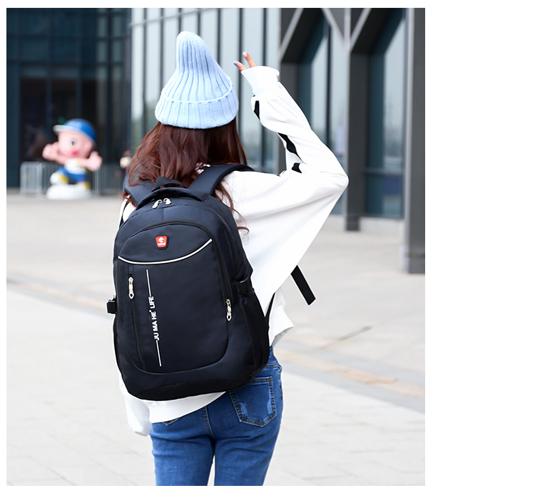 迪阿伦 旅行背包 男士商务电脑包 韩版学生时尚潮流双肩包