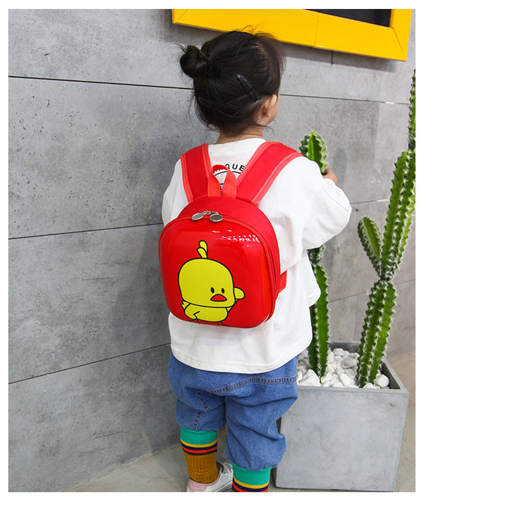 迪阿伦 婴幼儿小书包2020新款网红小黄鸭蛋壳包幼儿园1-3岁男女童双肩包