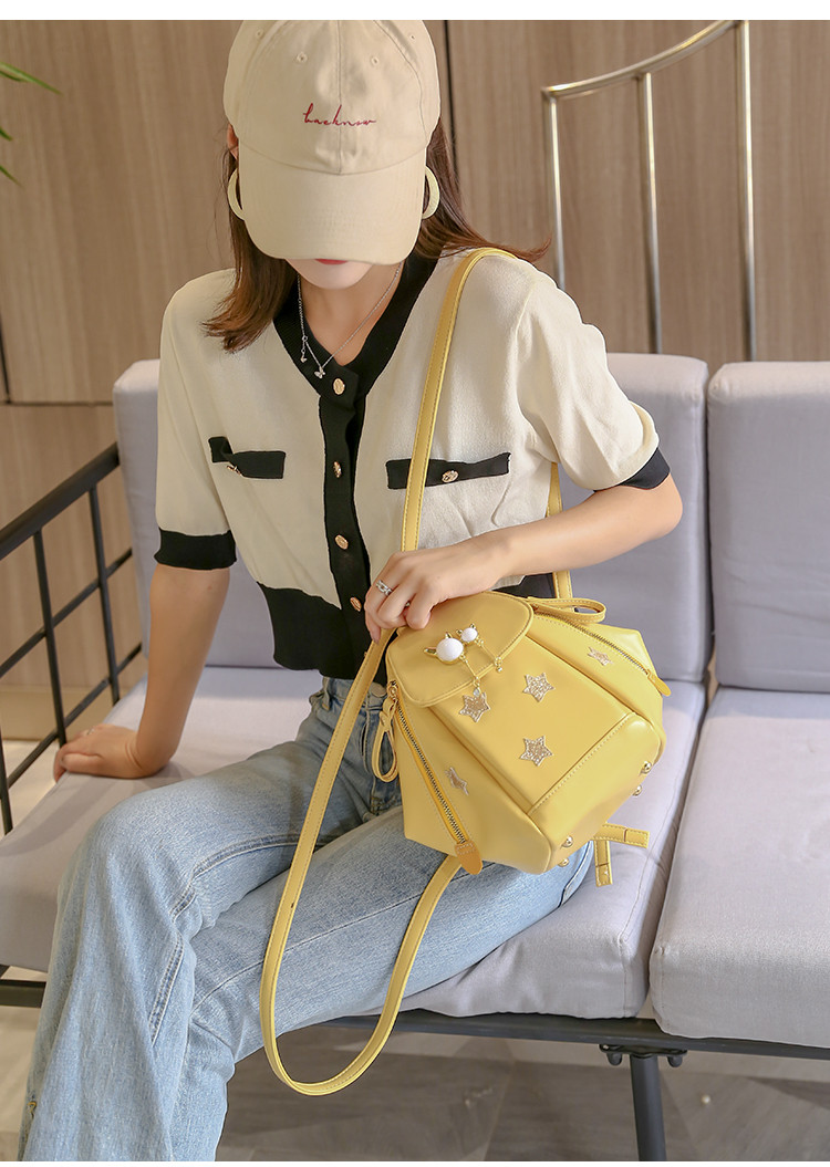 迪阿伦  双肩包女韩版2020年新款时尚大容量女网红休闲背包超火的小包