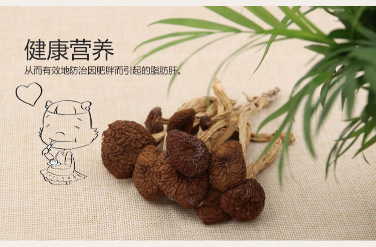 [爱心助农-明记在心] 新鲜农家茶树菇干货大蘑菇花菇野生食用菌90g