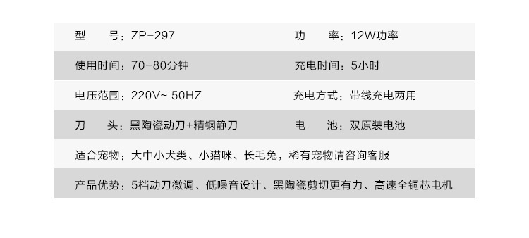 利力宠物电推剪剃毛器猫狗宠物充电理毛器电动推子泰迪剃毛工具44