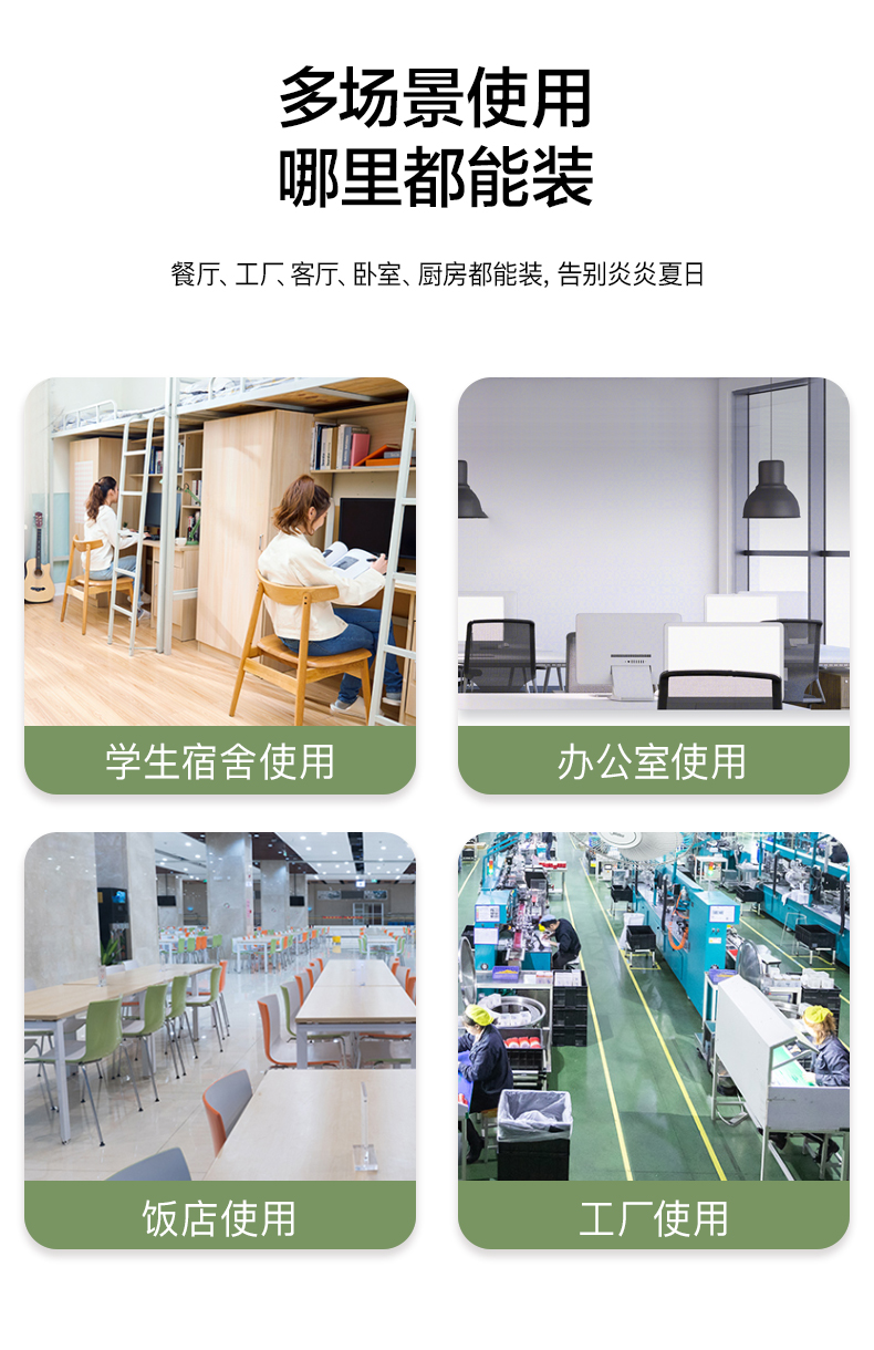 美的/MIDEA 壁扇挂壁式电风扇家用壁挂遥控大风力音静工业墙壁商用免打孔