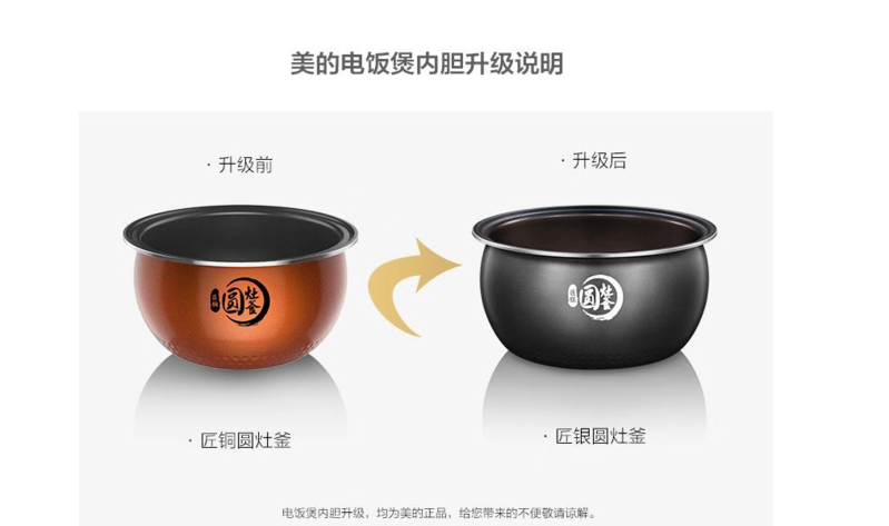 美的/MIDEA 经典电饭煲家用4升多功能大容量智能电饭锅L