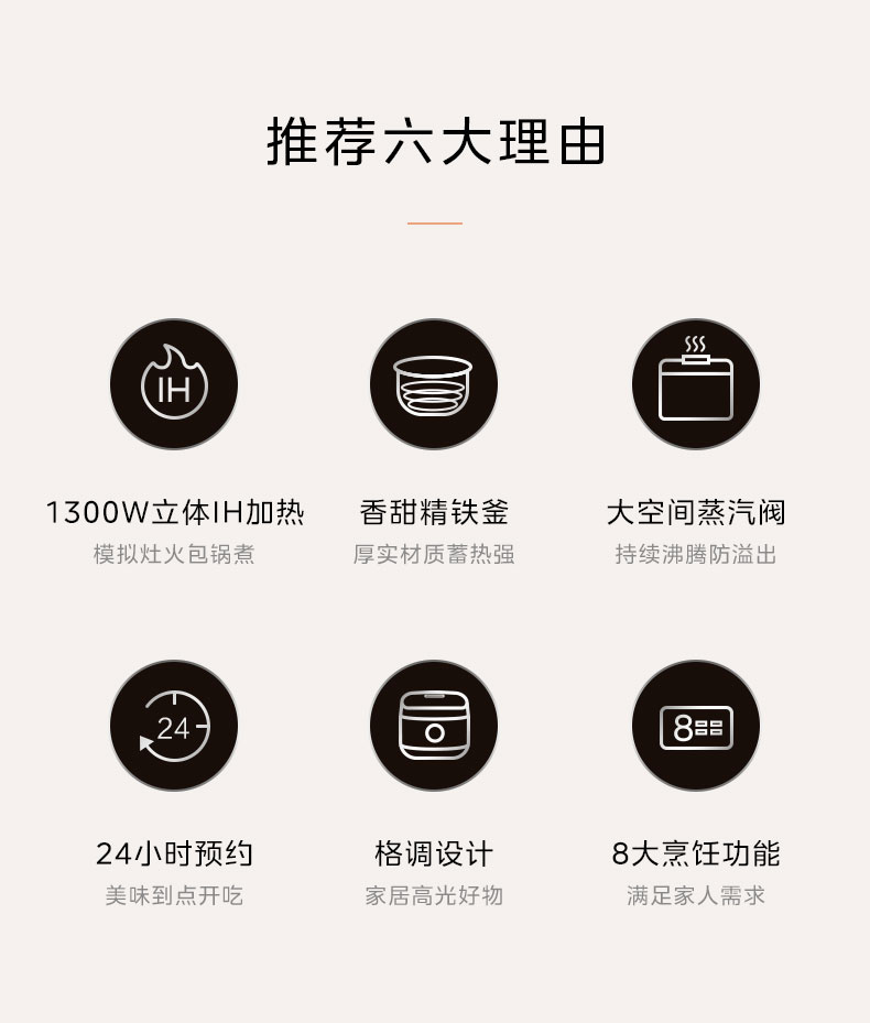 美的/MIDEA 电饭煲家用多功能IH加热智能预约3-7人电饭锅4L容量官方正