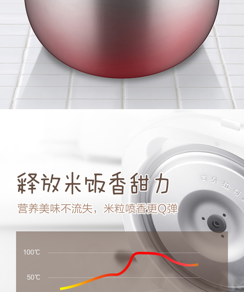 美的/MIDEA 电饭煲家用小型多功能全自动迷你智能预约饭锅官方正品