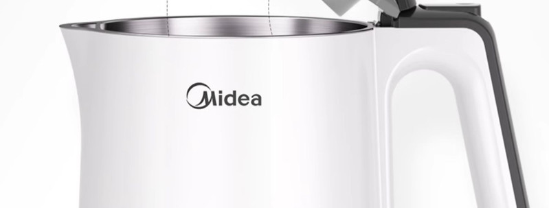 美的/MIDEA 电热水壶家用不锈钢电热保温一体烧水壶自动断电大容量开水壶