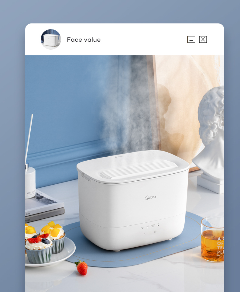 美的/MIDEA 空气加湿器孕妇婴儿家用卧室空调房办公室室内大容量SCK3S2