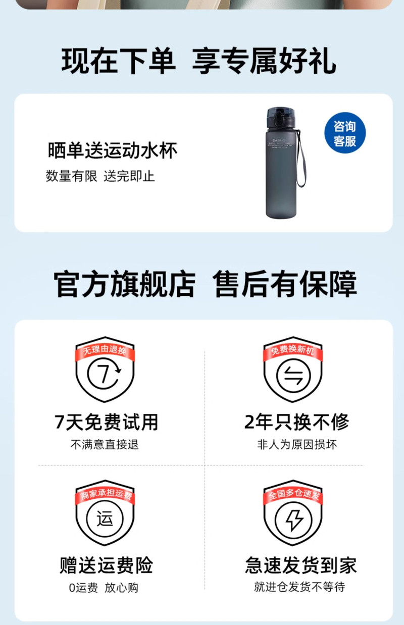 飞利浦/PHILIPS 颈部按摩仪肩颈颈椎按摩器 按摩披肩 蓝色