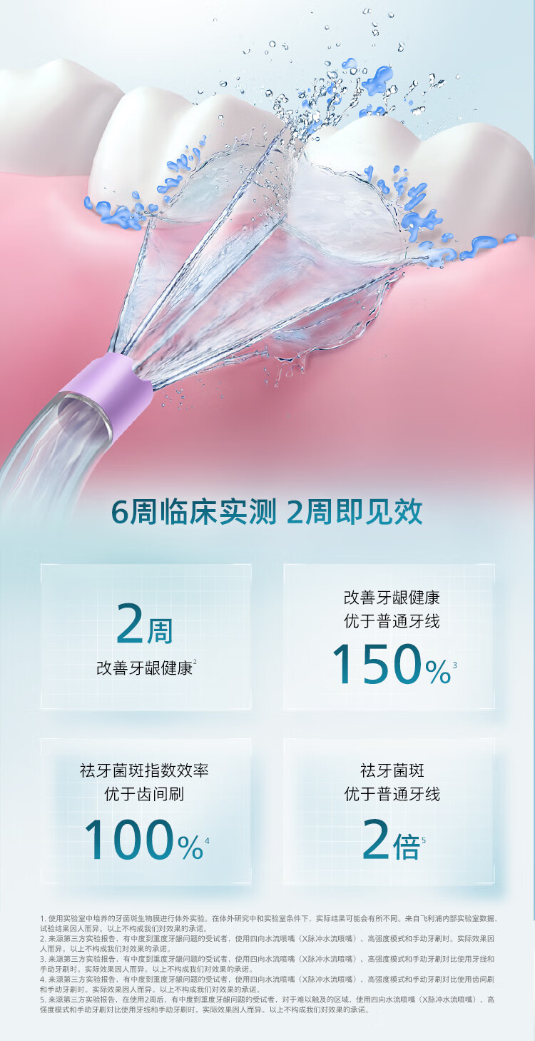 飞利浦/PHILIPS 家用立式冲牙器 情侣款送男/女友礼物