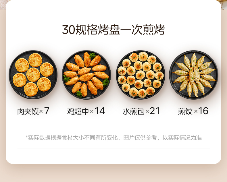 美的/MIDEA 电饼铛家用双面加热烙煎薄饼机多功能全自动小型煎锅