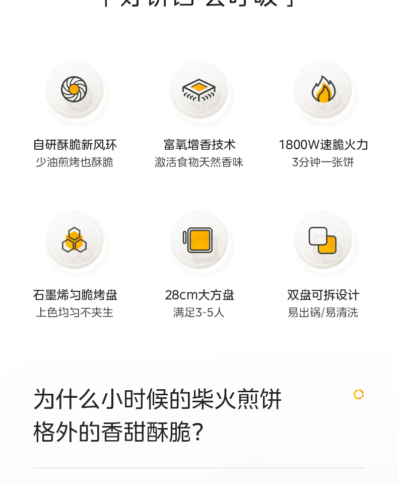 美的/MIDEA 麦香电饼铛家用双面加热烤盘可拆卸全自动薄饼机煎烤机烙饼锅