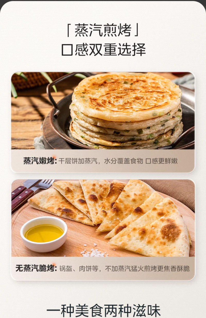 美的/MIDEA 电饼铛双面加热可拆洗加大加深家用煎饼烙饼一体机