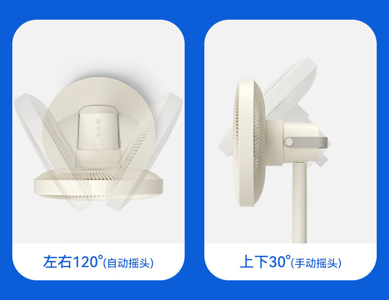 飞利浦/PHILIPS 风扇落地扇家用七叶轻音台地两用立式电扇3D送风