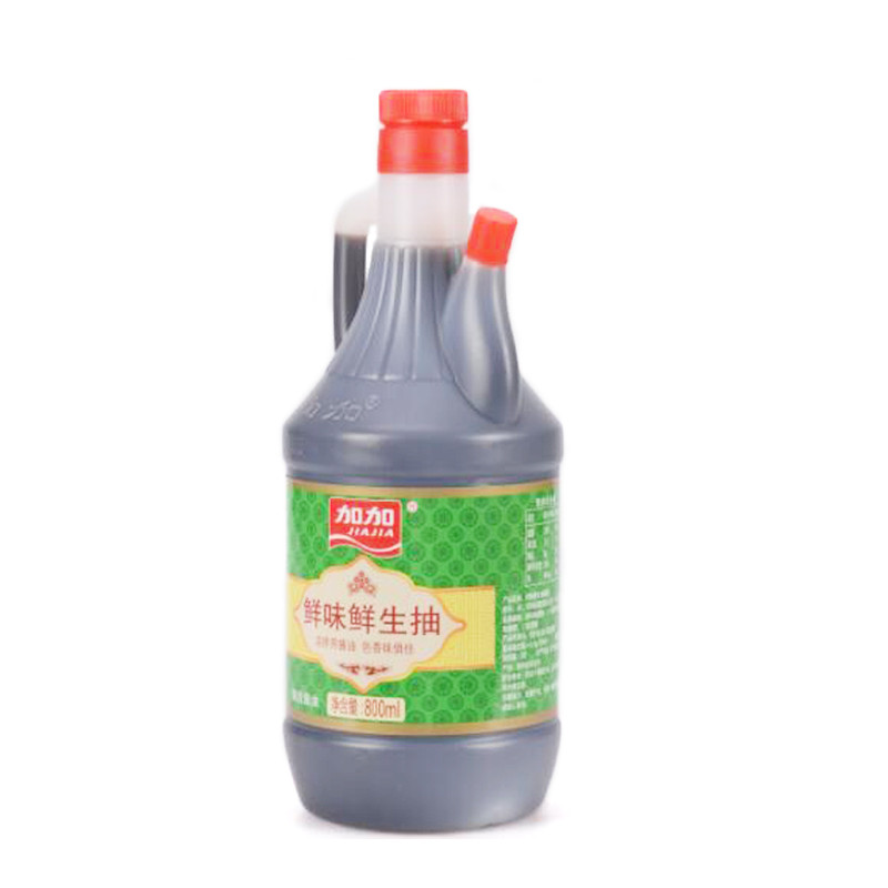 【一百】加加鲜味鲜生抽酱油800ml（全店满58起配送）