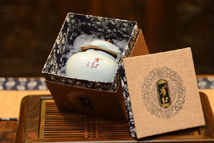 雀红三道人物茶孩子茶叶汝窑独罐装200克包邮（西藏、新疆、青海除外）