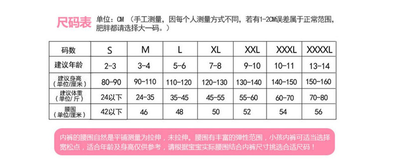 【4条装包邮】圣婴琪A类标准零甲醛儿童纯棉内裤女童纯棉平角内裤女孩内裤短裤四角裤头KT猫