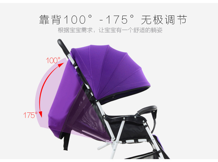 轻便折叠婴儿推车可坐可躺小孩四轮推车便携儿童伞车宝宝手推车夏