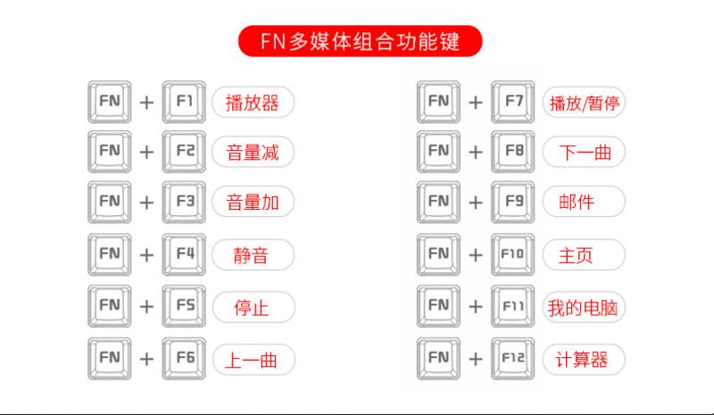 金属机械手感键盘台式电脑笔记本外接家用有线游戏电竞外设