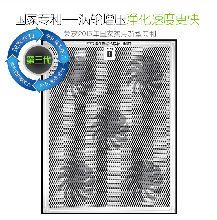 美国OION空气净化器家用除甲醛 除烟尘雾霾PM2.5卧室净化机 氧吧