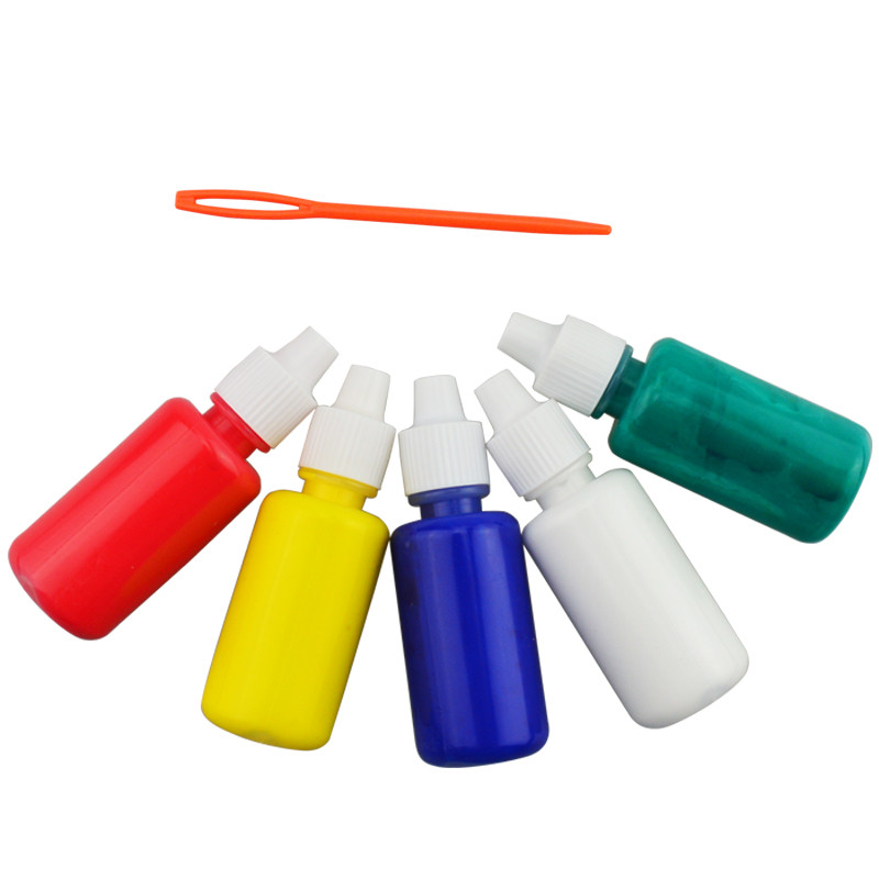 儿童创意diy玩具浮水画彩色水拓画儿童5色颜料套装
