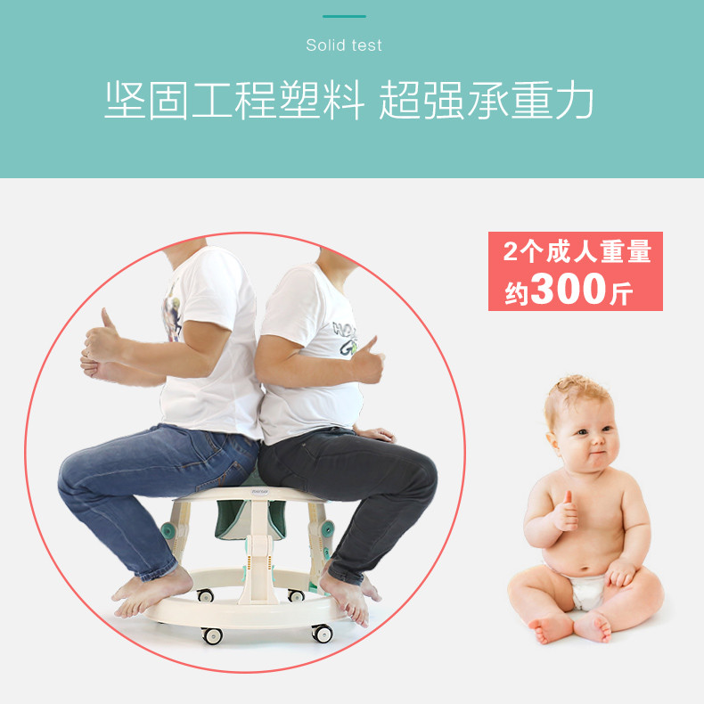 婴儿多功能儿童学步车可折叠6/7-18个月防侧翻宝宝手推可坐
