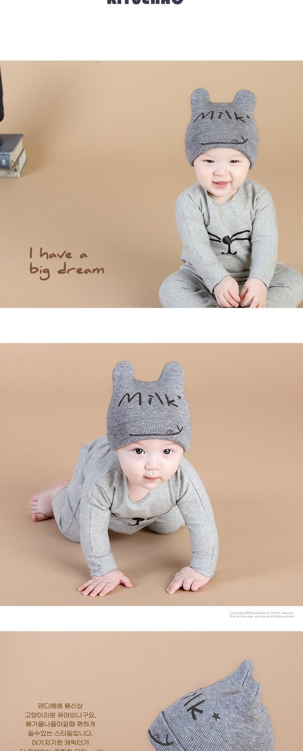 婴儿帽子0-3个月新生儿帽子秋冬宝宝帽子1-2岁韩版男女童帽