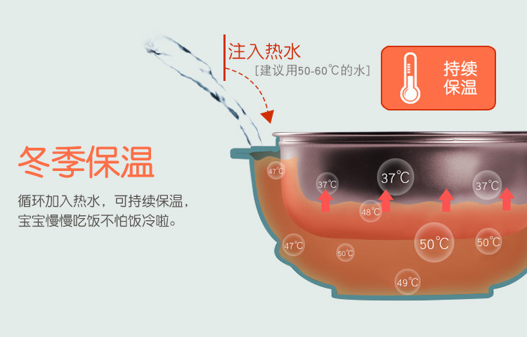 儿童餐具套装不锈钢防摔吸盘碗宝宝保温碗婴儿辅食碗勺