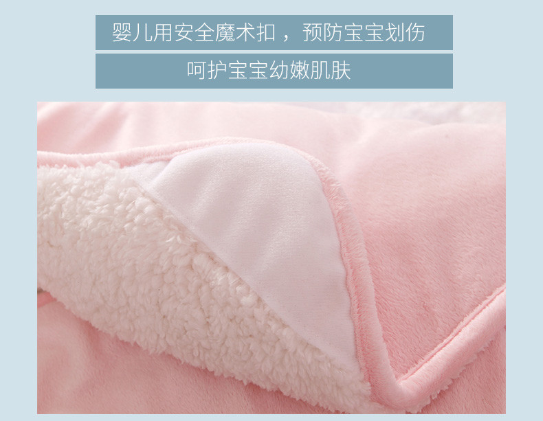 3-9个月新生儿抱被秋冬婴儿用品裹被防惊跳包被睡袋加厚外出抱毯初生襁褓