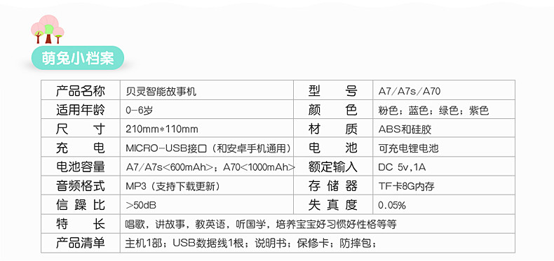 早教故事机0-3-6岁可充电下载宝宝婴幼儿童胎教音乐玩具