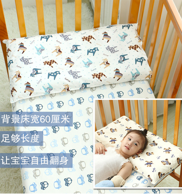 儿童卡通枕头纯棉冬婴儿0-1-3-6岁2小学生幼儿园宝宝小孩四季通用