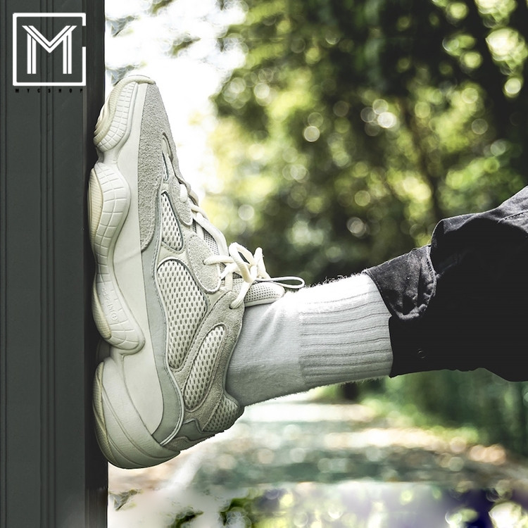 阿迪达斯Adidas阿迪达斯Yeezy500椰子500骨白色侃爷复古老爹鞋FV3573