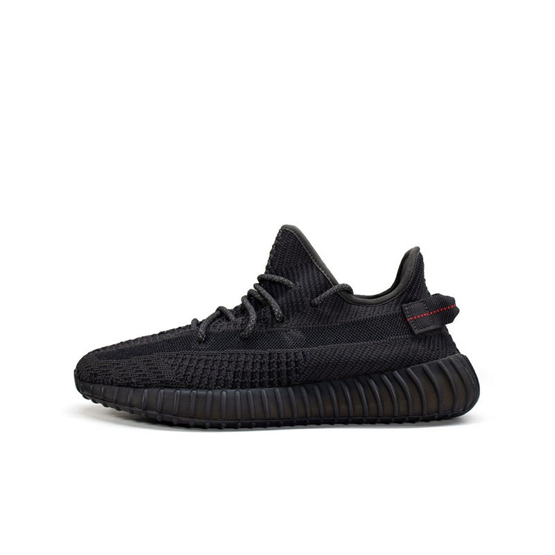 男鞋跑步鞋YeezyBoost350V2黑天使反光运动椰子鞋运动鞋FU9006