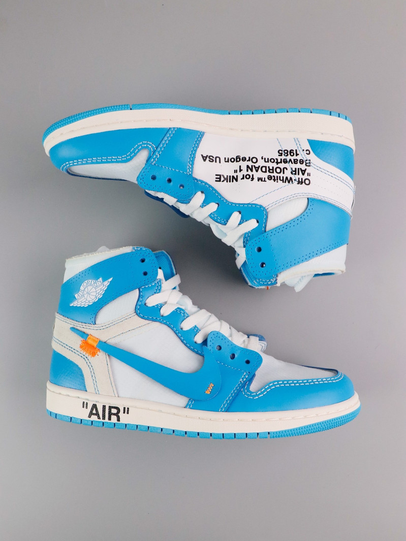 耐克NIKEAJ1 Off–White UNc THE TEN北卡男子休闲板鞋Aq0818–148