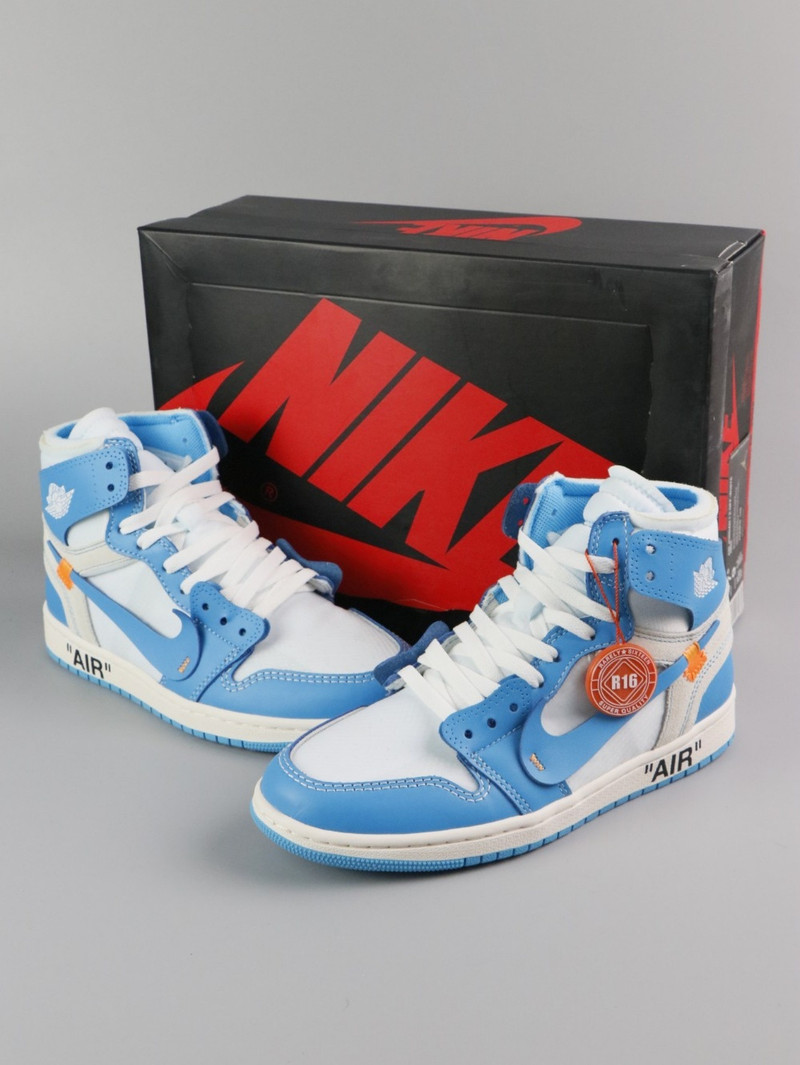 耐克NIKEAJ1 Off–White UNc THE TEN北卡男子休闲板鞋Aq0818–148