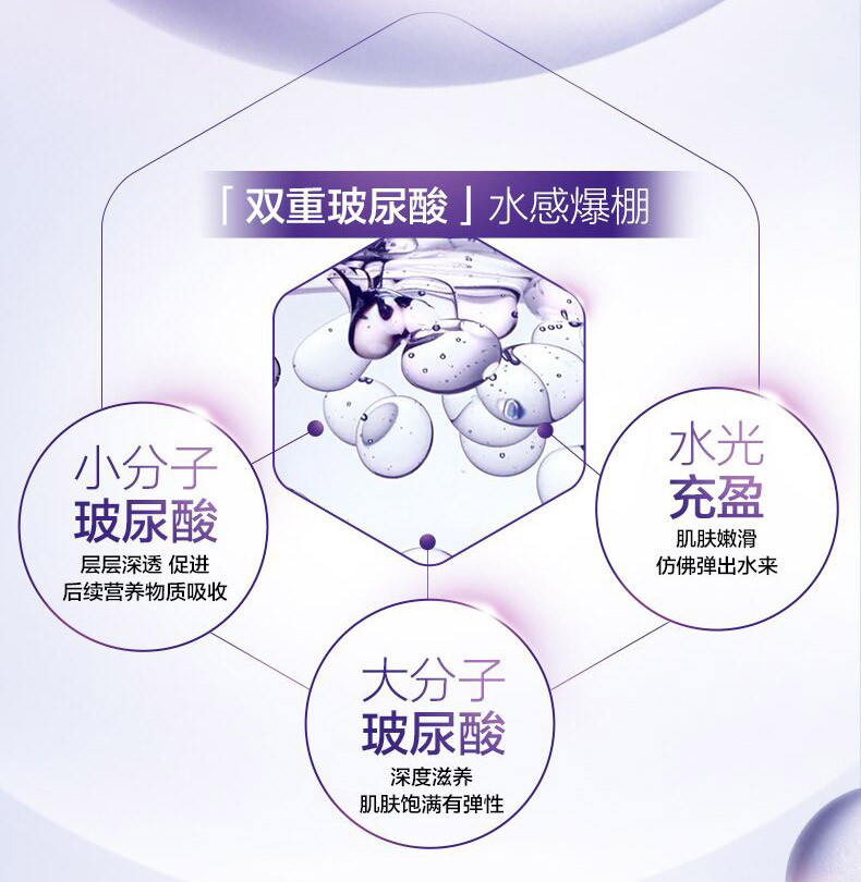 欧莱雅/LOREAL 复颜玻尿酸水光充盈导入晶露130ml补水保湿精华水