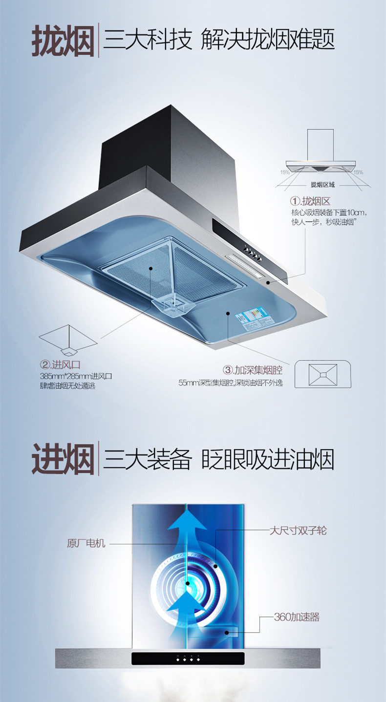 Sacon/帅康TP07+68B不碰头抽油烟机燃气灶套餐17m3/5.0kw烟灶套装