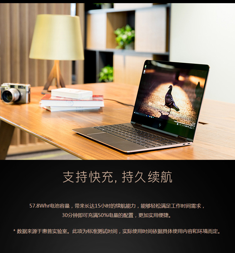 【惠普/HP】幽灵Spectre x360 13-ac014tu 13.3英寸  轻薄翻转笔记本