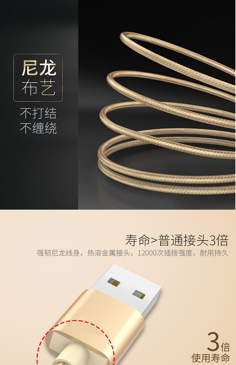 青岛馆Micro USB安卓手机尼龙编制铝合金OTG转接线数据线