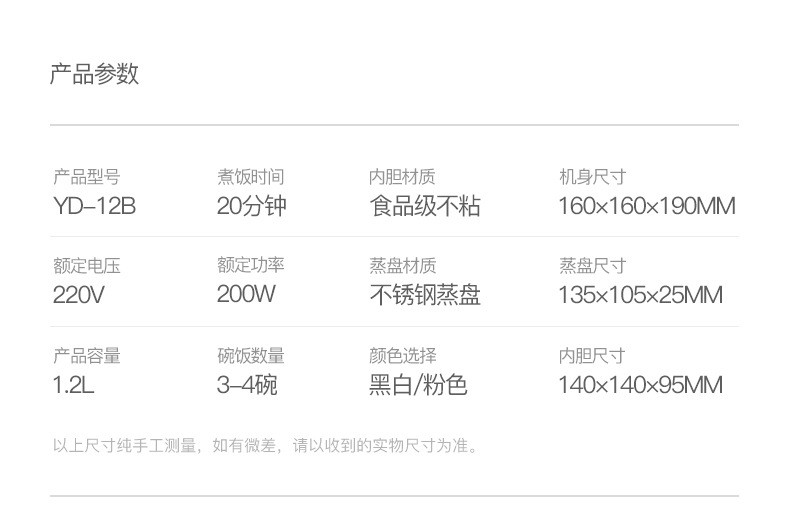 爱壹家智能迷你电饭煲家用学生小型1.2L多功能饭锅19