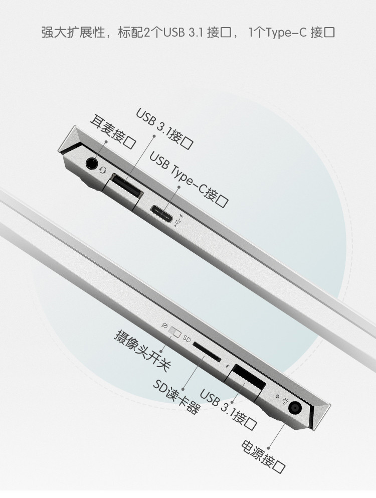 惠普(HP)ENVY 13-aq1027TU 13.3英寸超轻薄笔记本电脑