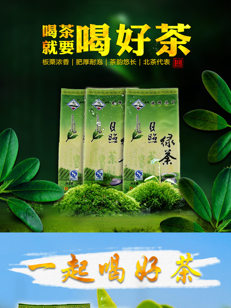 徽德祥日照绿茶160g袋装 【买二送一】新茶山东日照绿茶 袋装经济实惠包邮