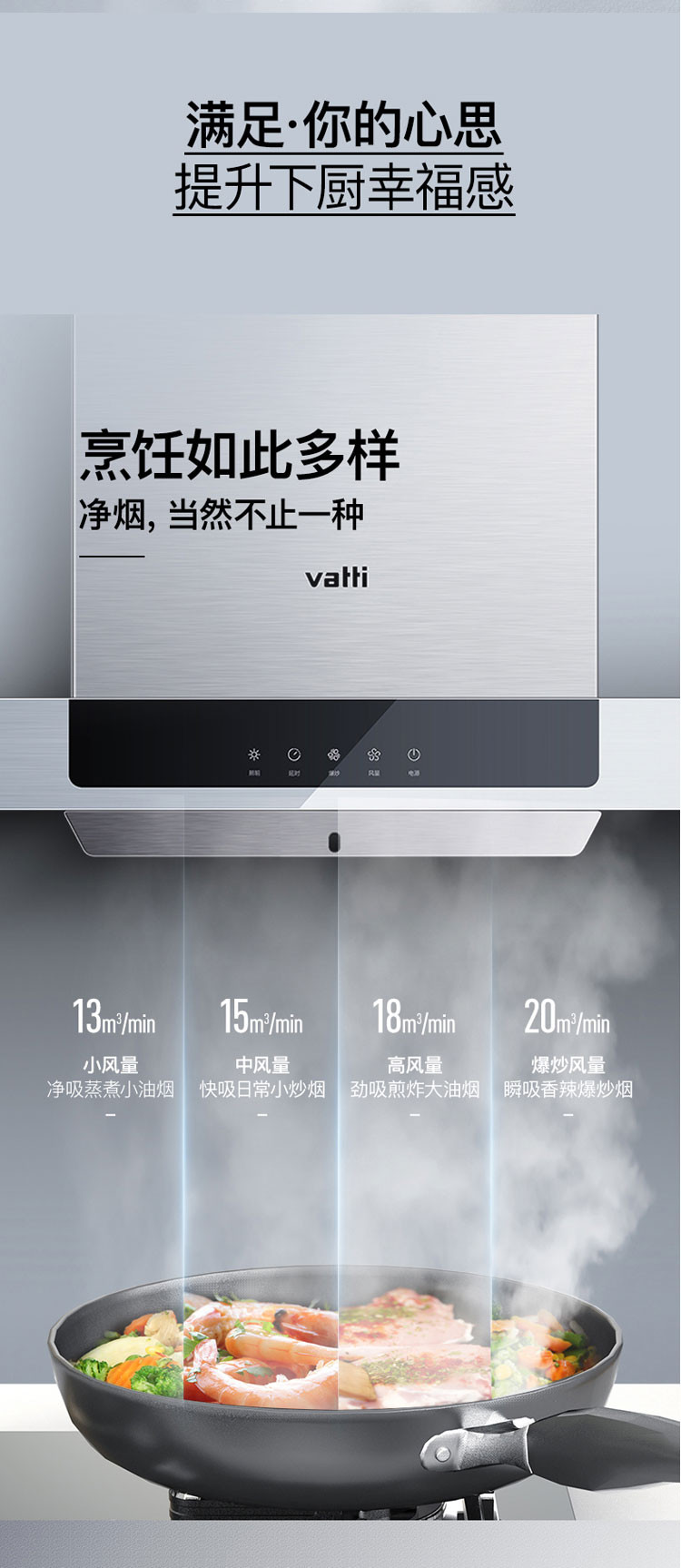 华帝（VATTI） CXW-270-i11129欧式抽油烟机家用顶吸式油烟机大吸力