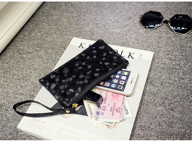 包邮 嘉诗纳女包女士手拿包时尚鳄鱼纹韩版手机包零钱包