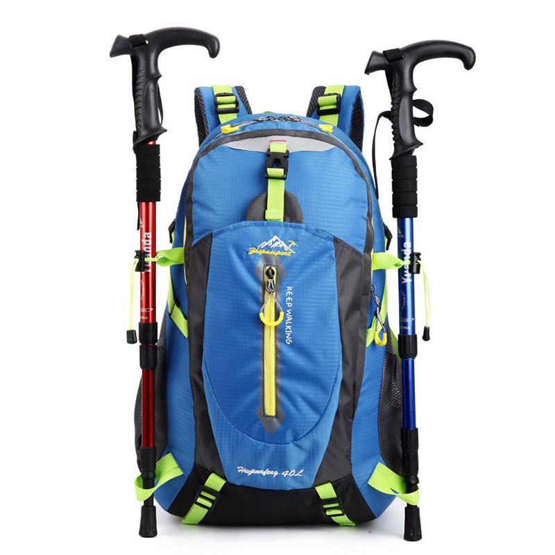 RY新品户外背包登山包野营骑行包男40L旅游双肩包防水旅行运动包