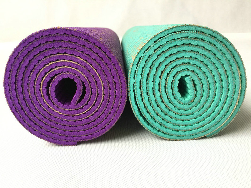 AMpvc瑜伽垫 环保防滑黄麻瑜伽垫 亚麻瑜伽垫瑜珈垫