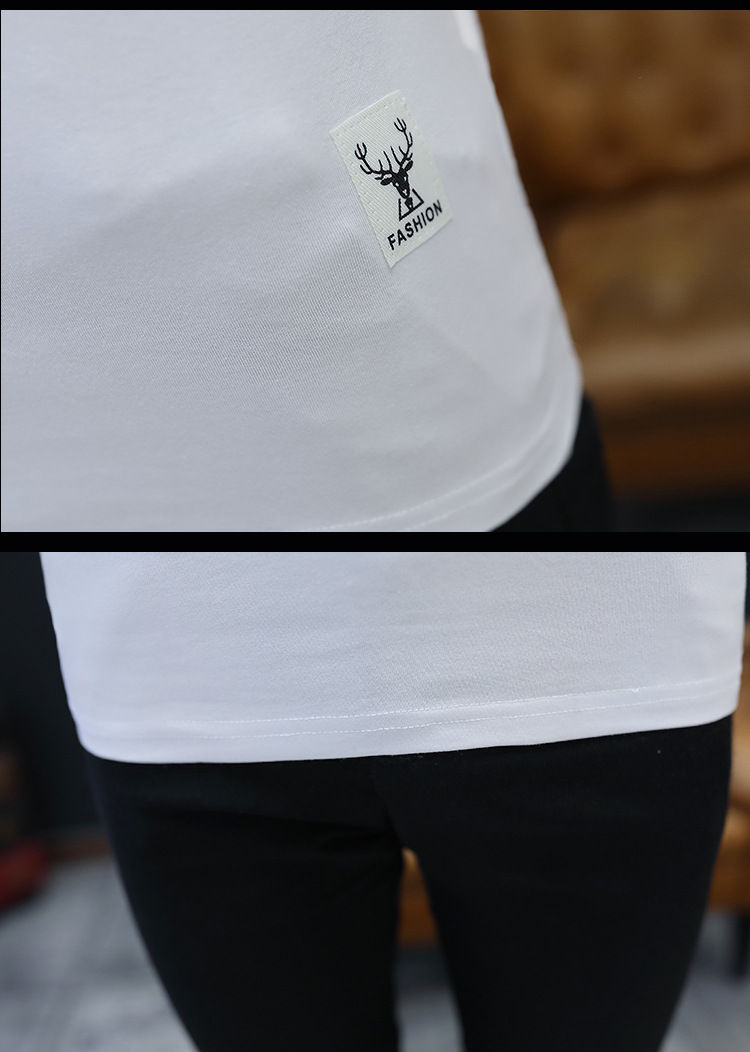 YK2018春夏男式t恤潮流纯棉男士短袖t恤运动广告衫大码男装