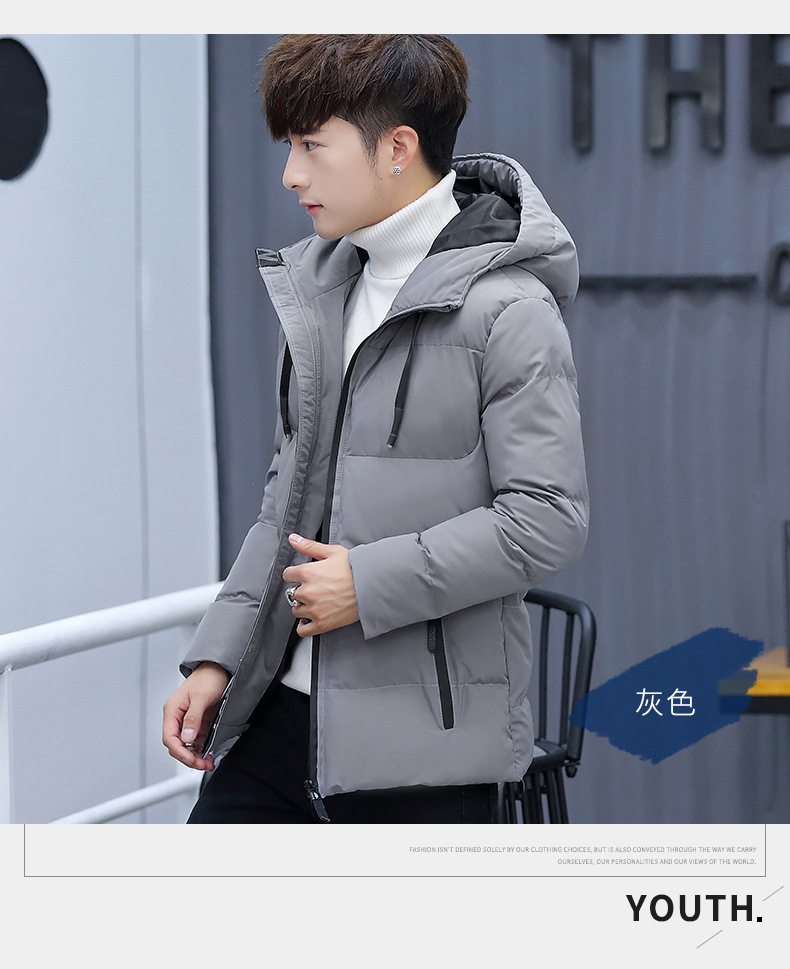 BQ男士外套冬季新款韩版潮学生工装棉服冬装棉袄加厚羽绒棉衣男