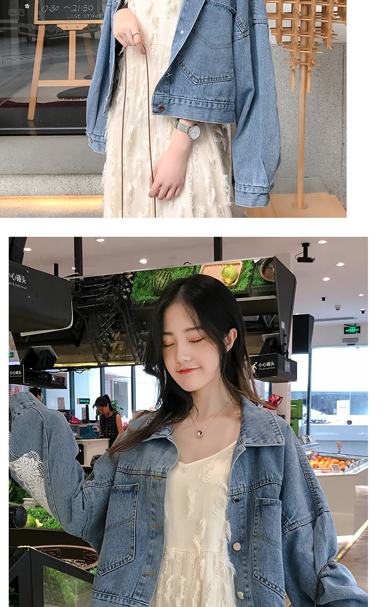 JY时尚韩版很仙牛仔外套秋款新款流行百搭短款宽松夹克女装