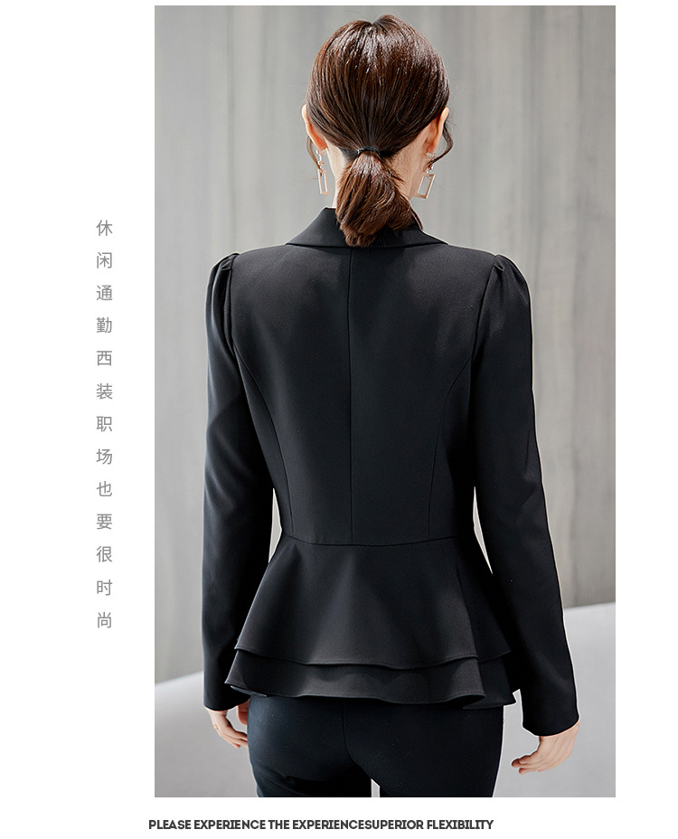 BS女装春秋新款西装女2020职业小西装女气质修身西装外套一粒扣